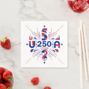 Servilleta De Papel El 250 aniversario de Estados Unidos