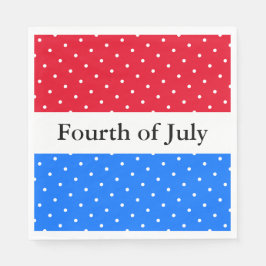 Servilleta De Papel El 4 de julio, los brillantes puntos de las franja