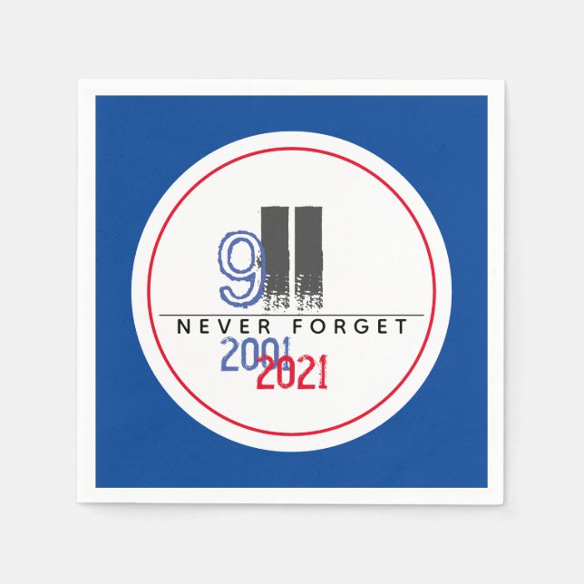 Servilleta De Papel El 911 Patriótico World Trade Center (Anverso)
