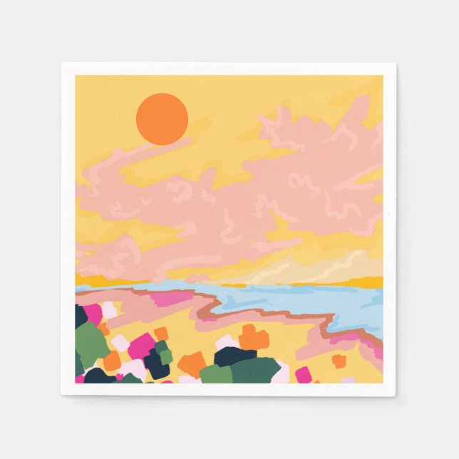 Servilleta De Papel El abrazo del sol (Anverso)