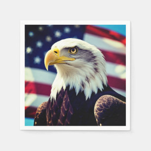 Servilleta De Papel El Águila Americana – Emblema Clásico de la Nación