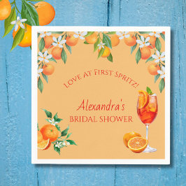 Servilleta De Papel El amor de los cítricos naranjas en la primera duc