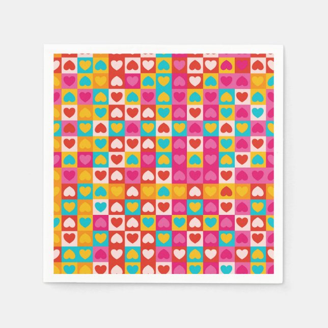 Servilleta De Papel El amor en los patrones (Anverso)