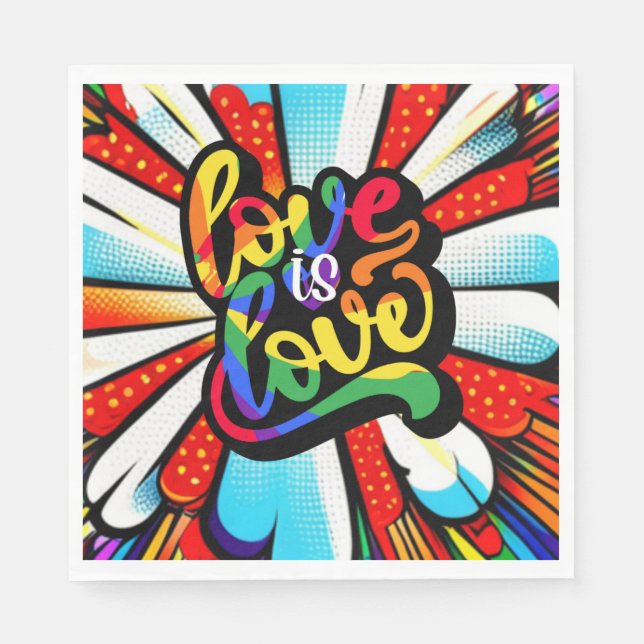 Servilleta De Papel El amor es amor (Anverso)