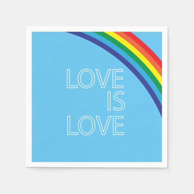 Servilleta De Papel El amor es amor (Anverso)
