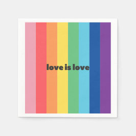 Servilleta De Papel El amor es amor Wine Cocktail Napkins