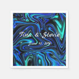 Servilleta De Papel El amor es azul