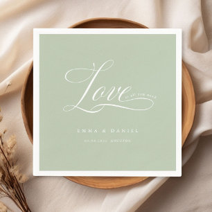 Servilleta De Papel ¡El amor es todo lo que necesitas! Elegante, boda