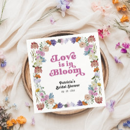 Servilleta De Papel El Amor Está En Bloom Bridal Shower Wilflower