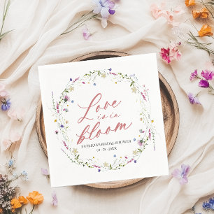 Servilleta De Papel El Amor Está En Bloom Bridal Shower Wilflower