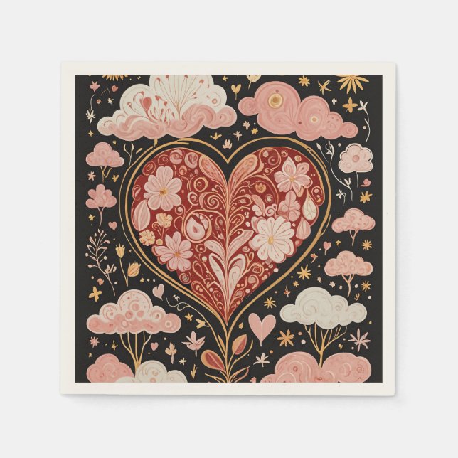 Servilleta De Papel El amor está en el aire (Anverso)