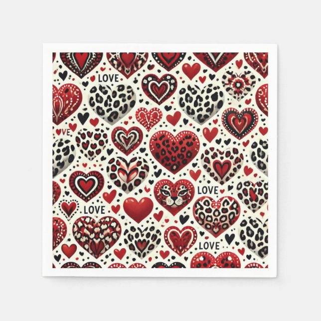 Servilleta De Papel ¡El amor está en el aire (Anverso)