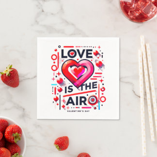 Servilleta De Papel "El amor está en el aire | El día de San Valentín