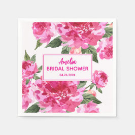 Servilleta De Papel El amor está en el aire floral valentina Bridal Sh