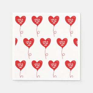 Servilleta De Papel El amor está en el globo de aire
