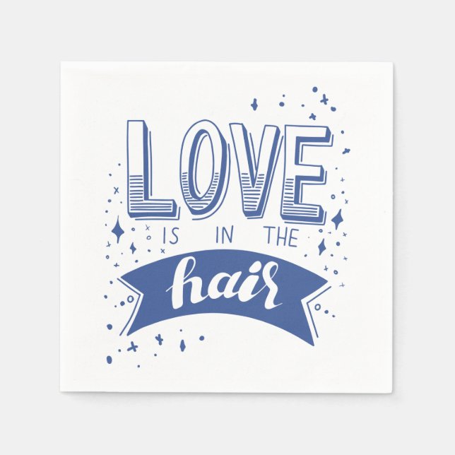 Servilleta De Papel El Amor Está En El Pelo (Anverso)