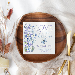 Servilleta De Papel El amor está en flor Bridal Shower floral silvestr