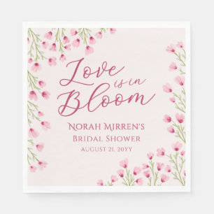 Servilleta De Papel El amor está en flor Novia Regalo de ducha