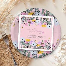 Servilleta De Papel El amor está en flor Precioso jardín de flores sil