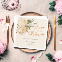 El amor está en flor Rosas blancas Regalo de ducha