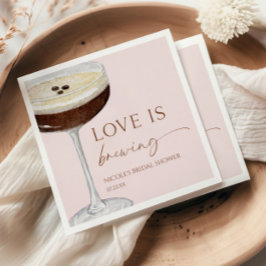 Servilleta De Papel El amor se está fabricando Expresso Martini Ducha 