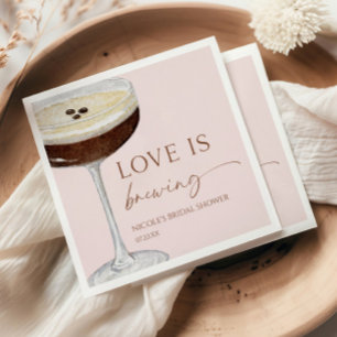 Servilleta De Papel El amor se está fabricando Expresso Martini Ducha
