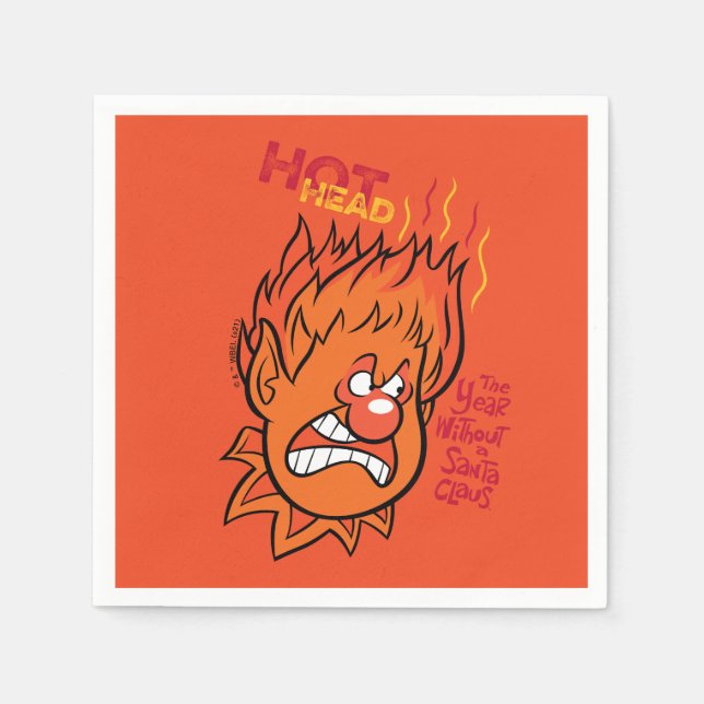 Servilleta De Papel EL AÑO SIN SANTA CLAUS™ | Cabeza caliente (Anverso)