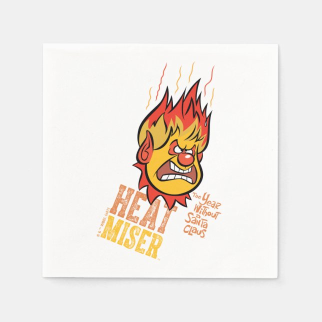 Servilleta De Papel EL AÑO SIN UN SANTA CLAUS™ Fuming Heat Miser (Anverso)