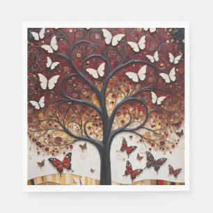 Servilleta De Papel El Árbol de la Metamorfosis