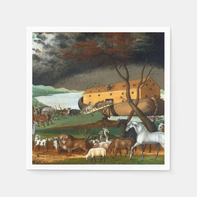Servilleta De Papel El arca de Edward Hicks Noah (Anverso)