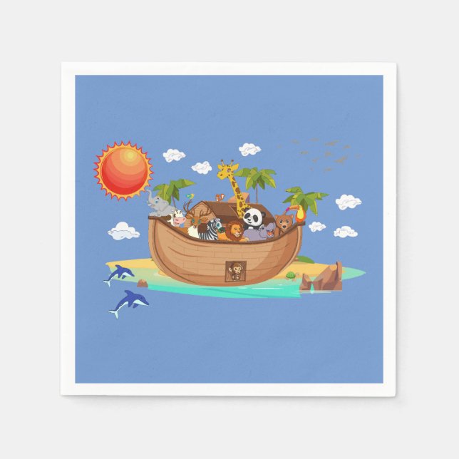 Servilleta De Papel El arca de Noé (Anverso)