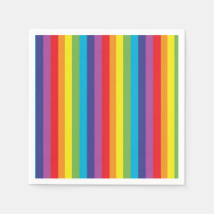 Servilleta De Papel El arco iris raya servilletas