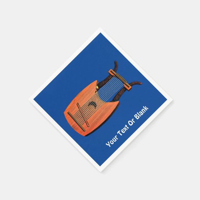 Servilleta De Papel El arpa de King David (Borde)