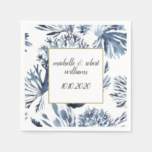 Servilleta De Papel El arrecife azul Boda náutico personalizado