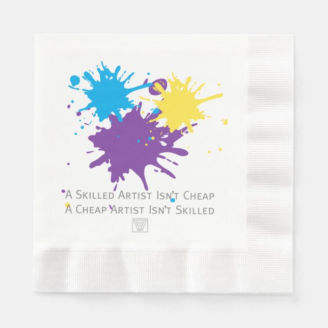 Servilleta De Papel El arte no es barato (Anverso)