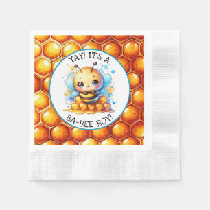 Servilleta De Papel El Baby Shower de Honey Bee