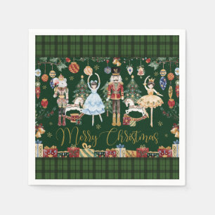 Servilleta De Papel El ballet del Cascanueces Festivo Feliz Navidad 