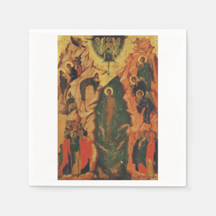 Servilleta De Papel El bautismo de Jesucristo icono bizantino