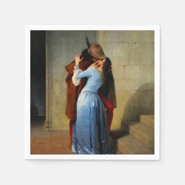 Servilleta De Papel El beso Francesco Hayez (Anverso)