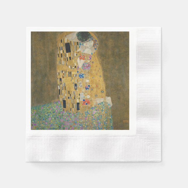 Servilleta De Papel El beso - Gustav Klimt (Anverso)