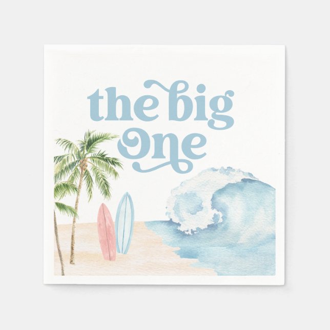 Servilleta De Papel El Big One Beach Surf (Anverso)