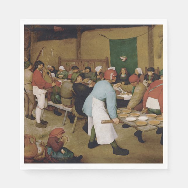 Servilleta De Papel El Boda campesino de Pieter Bruegel, el anciano (Anverso)