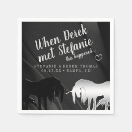 Servilleta De Papel El Boda místico de Unicornio (cuando el marido se 