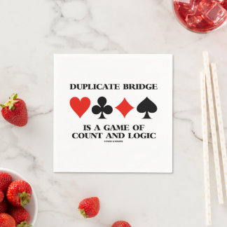 Servilleta De Papel El Bridge Duplicado Es Un Juego De Cuenta Y Lógica