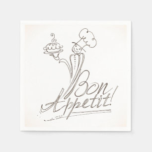 Servilleta De Papel ¡El Buen Chef dice Bon Appetit!