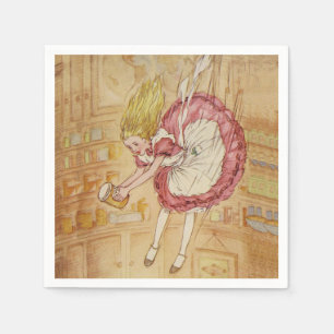 Servilleta De Papel El caer abajo la madriguera de conejo