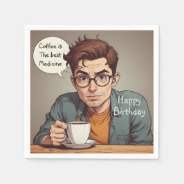 Servilleta De Papel El Café Es La Mejor Medicina