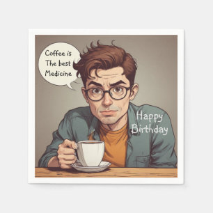 Servilleta De Papel El Café Es La Mejor Medicina