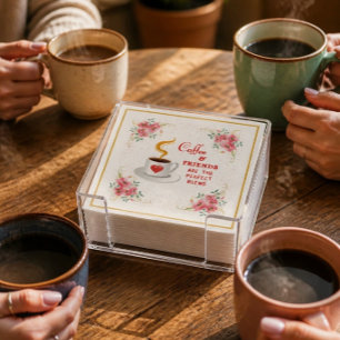 Servilleta De Papel El café y los amigos son la mezcla perfecta