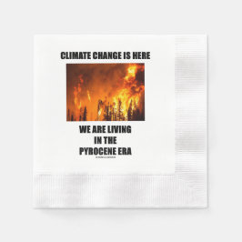 Servilleta De Papel El cambio climático está aquí Estamos viviendo la